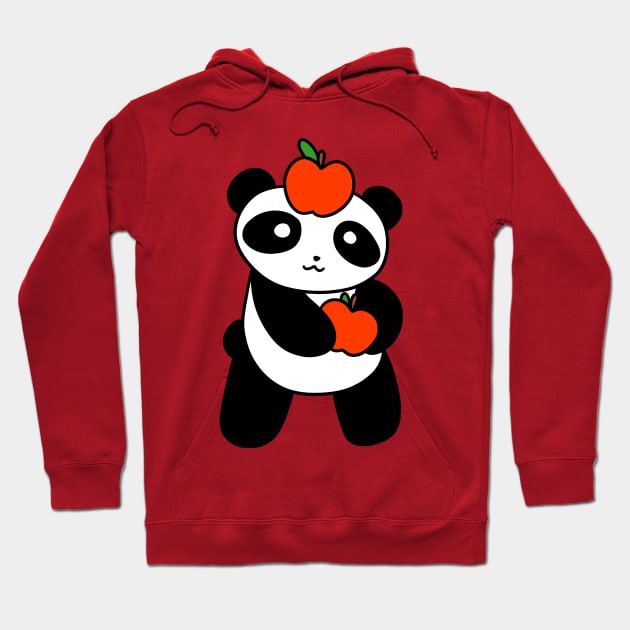 Apple Panda Hoodie by saradaboru